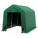 8' x 6' Carport with Sidewalls and Roll-up Door, Outdoor Storage Shelter for Motorcycle and Car