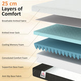 10 Inch Queen Mattress in a Box, Pressure Relief & Lumbar Support