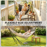 9.5ft Hammock Stand Only, Portable Adjustable Foldable Powder-Coated Steel Hammock Frame