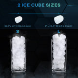 Portable Ice Maker, Self Cleaning Ice Machine with 9 Ice Cubes Ready in 6 Mins, 2 Sizes of Bullet Ice