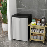 Upright Freezer, 3 Cu.Ft Mini Freezer with Reversible Single Door, Adjustable Thermostat for Home