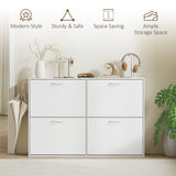 Flip Down Shoe Rack, Multi Cabinet, Wooden Shoe Shelf, 4 Drawer Organizer