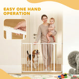 Pressure Fit Dog Gate Pet Barrier for stairs doorway, 29.9''- 42.1'' Width