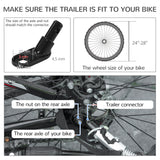 2-in-1 Dog Bike Trailer for Large Dogs