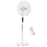 Standing Floor Fan with Remote Control, Stand Up Cooling Fan, Tall Pedestal Electric Fan for