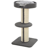 Arbre à chat tour de chat avec tapis sisal poteau à griffer lit pour chat, 18