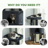 47 Inch Cat Tree, Bed