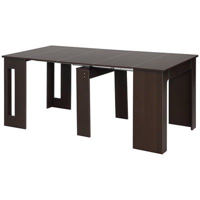 Extendable Dining Table, Expandable Kitchen Table for Small Spaces, Seats up to 6 People