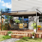 10' x 10' Outdoor Gazebo, Free Standing Metal Pergola Kit