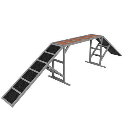 Dog Agility Equipment Ramp with Safety Bar