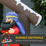 6ft Christmas Inflatable Decoration with Bible Arch of Jesus' Birth Easy Set-Up Blow UP Decoration for Holiday Yard