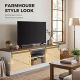 TV Stand for TVs up to 65 Inch, Entertainment Center with Shelves, Cabinets