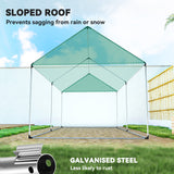 6.6' x 10' x 6.6' Walk-in Tunnel Greenhouse UV-resistant Wind Resistant Green House with Door and Mesh Windows