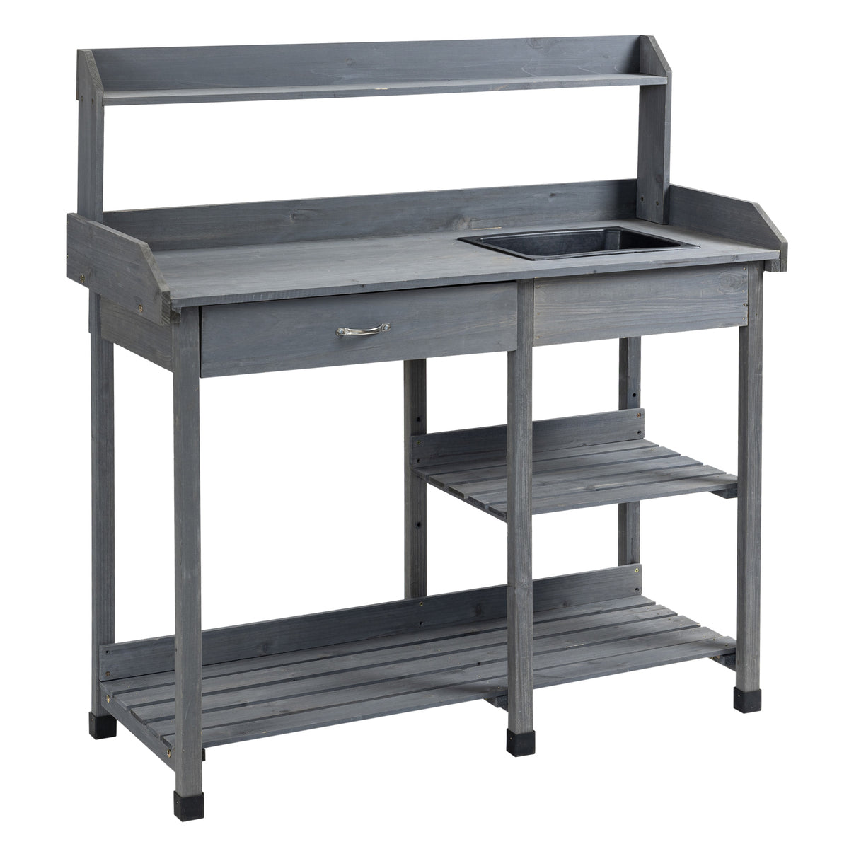 Potting Bench Table Garden Work Bench Workstation with Drawer
