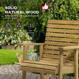 Wooden Outdoor Rocking Chair