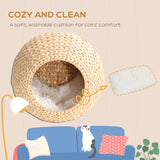 Tablette Murale Chat avec Coussin Lavable