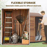 Outdoor Storage Cabinet, Wooden Garden Storage Shed with Double Doors and Shelves for Garden Porch Deck