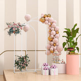 Arche de mariage, ensemble de 3 supports d'arche à ballons en métal 7/6,5/6 pi pour fête d'anniversaire