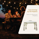 10' x 10' Patio Gazebo Pavilion, 2-Tier Roof Canopy Outdoor