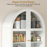 Arched Kitchen Pantry Cabinet, 71