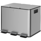Garbage Bin, 3x5 Gallon (3x20 L) Garbage Can with Removable Inner Buckets