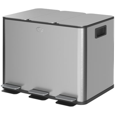 Poubelle 3x5 gallon (3x20 L) avec seaux intérieurs amovibles