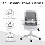 Chaise de bureau pivotante à 360°, fauteuil de bureau en tissu respirant avec accoudoirs relevables et hauteur réglable