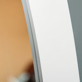 Floor Standing Mirror Full Length Mirror with Adjustable Angle Oval Frame for Dressing Room Bedroom Living Room