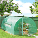 20x10x6.6ft Heavy Duty Outdoor Walk-in Tunnel Greenhouse Portable Garden Planting Warm House with PE Cover