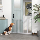 Pressure Fit Dog Gate Pet Barrier for stairs doorway, 29.9''- 42.1'' Width