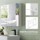 Three-Mirror Bathroom Medicine Storage Cabinet