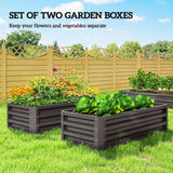 Jardinières Surélevées Galvanisées, Ensemble de 2