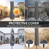 10FT Cantilever Patio Umbrella with 8 Ribs