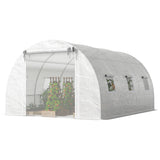 Walk-in Tunnel Greenhouse, Roll-up Mesh Door