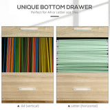 Mobile Filing Cabinet, Vertical File Cabinet with 2 Drawers, Wheels, for Letter or A4 File