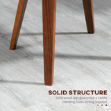 Dining Chairs Set of 2, PU Leather Kitchen Chairs with Upholstered Seats and Solid Wood Legs for Dining Room