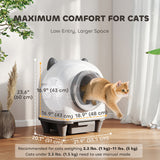 Automatic Cat Litter Box with App Control, 1 Roll Garbage Bag
