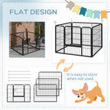 Metal Pet Playpen with Gate Indoor Outdoor for Small Animal