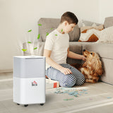 1500 sq.Ft Portable Quiet Dehumidifier for Home Laundry Room Bedroom Basement, 25pt Electric Moisture Air De-Humidifier with 3 Modes