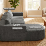 L Shaped Cloud Boneless Couch
