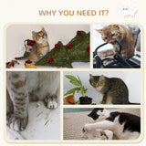 4Pcs Cat Wall Shelf with Scratching Post, Cat Wall Shelves for Relaxing