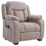 Fauteuil massant inclinable avec moteur sans balai silencieux, tissu acceptant les animaux de compagnie, fauteuil inclinable motorisé avec 2 positions mémoire