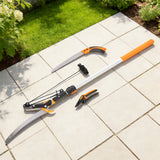 2-In-1 Manual Pole Saw, Secateurs with Safety Lock, 6.5ft Aluminium Telescopic Pole Pruner