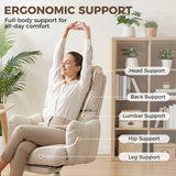 Office Chair with Foot Rest, Ergonomic Reclining Computer Gaming Chair w