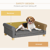 Sofa pour animaux moderne lit pour chat ou chien moyen-grand avec coussin amovible