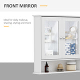 Medicine Cabinet, Open Shelf, and Adjustable Shelf