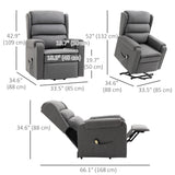 Lift Chair for Elderly, Power Chair Recliner with Footrest