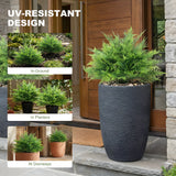 Artificial Boston Ferns UV-Resistant Fake Plants for Indoor Outdoor Decor Set of 2