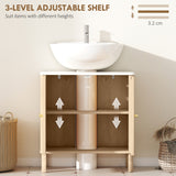 Floor Standing Bathroom Vanity, Bathroom Vanity Cabinet with Adjustable Shelf
