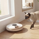 Automatic Cat Feeder for Dry Wet Food Timed Cat Dog Food Dispenser with 6 Trays 1 Ice Pack Battery Powered Light